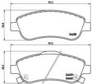 P28045 BREMBO - KLOCKI HAM. HONDA CRV III 07- 