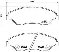 P30015 BREMBO - KLOCKI HAM. KIA SPORTAGE 