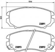 P30018 BREMBO - KLOCKI HAM. HYUNDAI COUPE 