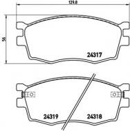 P30026 BREMBO - KLOCKI HAM. KIA RIO 05- 