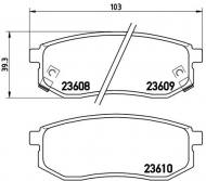 P30030 BREMBO - KLOCKI HAMULCOWE KIA JOICE  00- TYŁ 