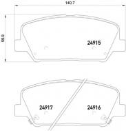 P30065 BREMBO - KLOCKI HAMULCOWE KIA CEED  12- PRZÓD 