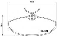 P36015 BREMBO - KLOCKI HAM. JAGUAR S-TYPE 02- TY 