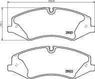 P44024 BREMBO - KLOCKI HAMULC. RANGE ROVER III 3,6TD  10-12 BREMBO