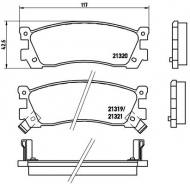 P49025 BREMBO - KLOCKI HAM. MAZDA MPV 