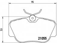 P50011 BREMBO - KLOCKI HAM. MERCEDES-BENZ 190 (W 