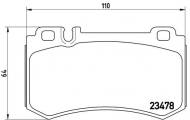 P50061 BREMBO - KLOCKI HAM. MERCEDES S-KLAS 98- 