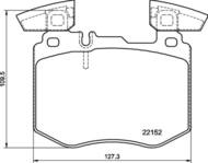 P50159 BREMBO - KLOCKI HAMULC. MERCEDES X253 GLC 15- PRZÓD