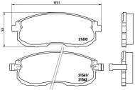 P56021 BREMBO - KLOCKI HAM. NISSAN MAXIMA 88-95 