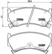 P56026 BREMBO - KLOCKI HAMULCOWE NISSAN ALMERA  98-00 (-ABS)