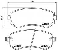 P56039 BREMBO - KLOCKI HAM. NISSAN 