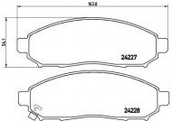 P56059 BREMBO - KLOCKI HAM. NISSAN NAVARA 