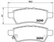 P56060 BREMBO - KLOCKI HAM. NISSAN NAVARA 04- 