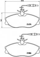 P61057 BREMBO - KLOCKI HAM. PEUGEOT 406 