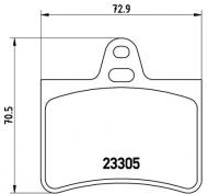 P61073 BREMBO - KLOCKI HAM. CITROEN C5 