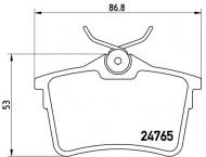 P61084 BREMBO - KLOCKI HAM. CITROEN BERLINGO 08- 