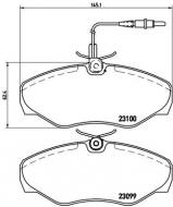 P68026 BREMBO - KLOCKI HAM. RENAULT ESPACE III 