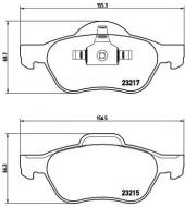 P68029 BREMBO - KLOCKI HAM. RENAULT LAGUNA II 