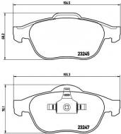 P68030 BREMBO - KLOCKI HAM. RENAULT ESPACE IV 