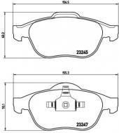 P68040 BREMBO - KLOCKI HAM. RENAULT GRAND SCENIC 