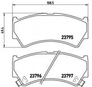 P79013 BREMBO - KLOCKI HAM. SUZUKI BALENO 