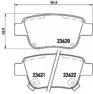 P83047 BREMBO - KLOCKI HAM. TOYOTA AVENSIS 03- T 