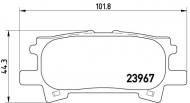 P83068 BREMBO - KLOCKI HAM. LEXUS RX 03- 