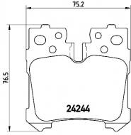 P83076 BREMBO - KLOCKI HAMULCOWE LEXUS LS460  06- TYŁ 