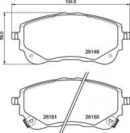 P83177 BREMBO - KLOCKI HAM PRZOD 