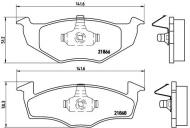 P85031 BREMBO - KLOCKI HAM. SEAT CORDOBA 