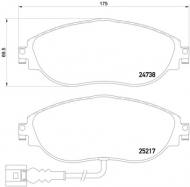 P85131X BREMBO - KLOCKI HAMULC. VW SHARAN  10- PRZÓD BREMBO