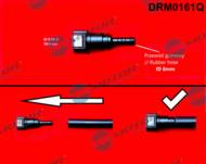 DRM0161Q DRMOTOR - Szybkozłączka prosta na kominek 9,89/10 mm z o-ringiem Do wę