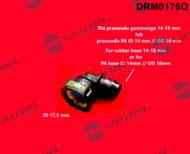 DRM0176Q DRMOTOR - Szybkozłączka 90 na kominek 17,5mm Do wę ża PA poliamidowego