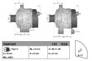 DAN1001 DENSO - ALTERNATOR NOWY 