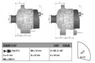 DAN1147 DENSO - Alternator Prąd ładowania [A]: 100, BRAVO (06-) 1.6/2.0 D Multijet , CR