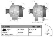 DAN1365 DENSO - Alternator 90A ,BRAVO II (198_) 1.9 D Multijet, IDEA (350_) 1.9 JTD, ST