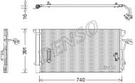 DCN02027 DENSO - Skraplacz, klimatyzacja Q7 (4LB), CAYENNE (9PA), TOUAREG (7LA, 7L6, 7L7)