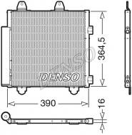 DCN21033 DENSO - CHŁODNICA KLIMATYZACJI Z OSUSZACZEM CITROEN PEUGEO DENSO