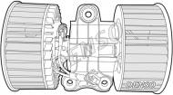 DEA05004 DENSO - Wentylator wnętrza 5 (E39) (95-04), X5 (E53) (00-06)