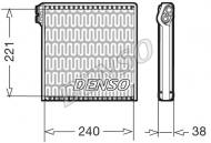 DEV09102 DENSO - Parownik, klimatyzacja DUCATO (250_, 290_) 2.2/2.3/3.0 D Multijet