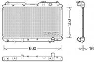 DRM40034 DENSO - Chłodnica silnika CR-V (95-) 2.0 i 16V