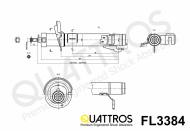 FL3384 QUATTROS - AMORTYZATOR PRZÓD L/FRONT L ->KYB 333384