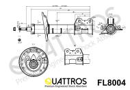 FL8004 QUATTROS - AMORTYZATOR PRZÓD L/FRONT L ->KYB 334800 4