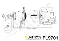 FL9701 QUATTROS - AMORTYZATOR PRZÓD L/FRONT L ->KYB 339701 (PRAWY / RIGHT FR97