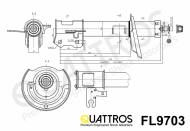 FL9703 QUATTROS - AMORTYZATOR PRZÓD L/FRONT L ->KYB 339703