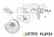 FL9721 QUATTROS - AMORTYZATOR PRZÓD L/FRONT L ->KYB 339721