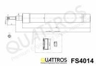 FS4014 QUATTROS - AMORTYZATOR PRZÓD /FRONT ->KYB 664014 