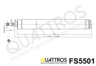 FS5501 QUATTROS - AMORTYZATOR PRZÓD /FRONT ->KYB 665501 