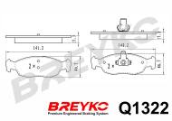 Q1322 BREYKO - KLOCKI HAMULCOWE PREMIUM GDB1322 