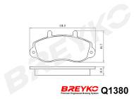 Q1380 BREYKO - KLOCKI HAM.PRZÓD OPEL MOVANO 98-> 